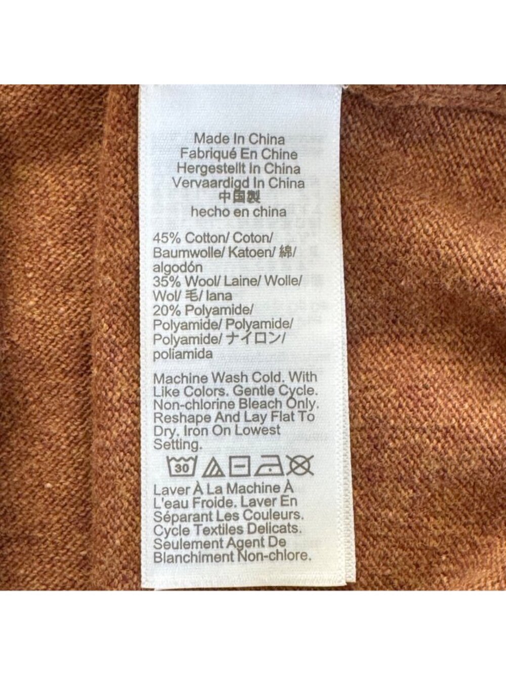 J. Crew Womens Teddie Sweater Rust Brown Wool Blend L Crewneck Soft Knit New - Picture 5 of 14